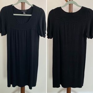 BCBGMAXAZRIA Short Sleeve Knit Sweater Dress Black Size Small Rayon Spandex